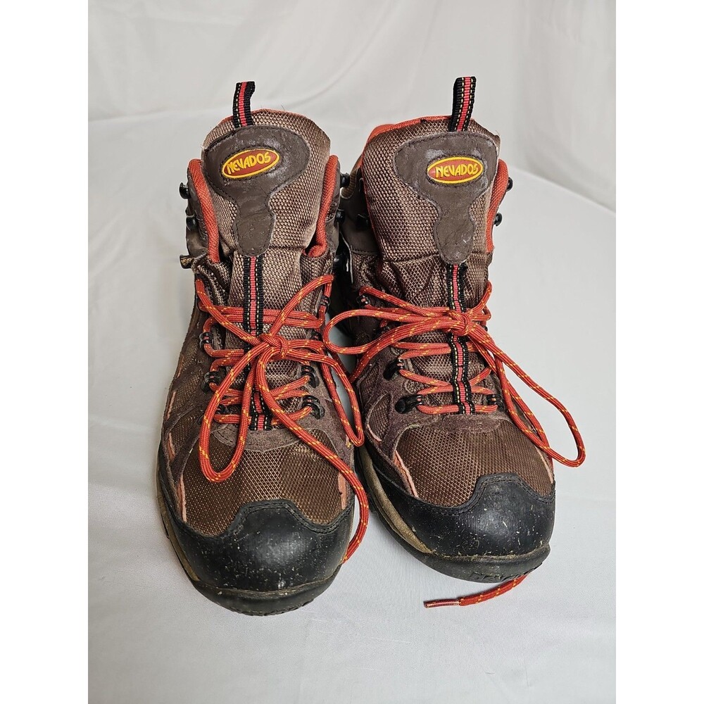 Nevados Men's Hiking Boots Size 13 Brown Orange Mid Waterproof Trail Outdoor Sho